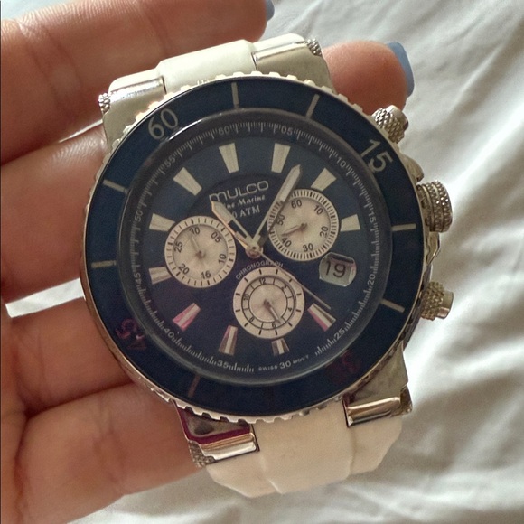 Mulco White and Blue Women's Watch - Picture 2 of 3